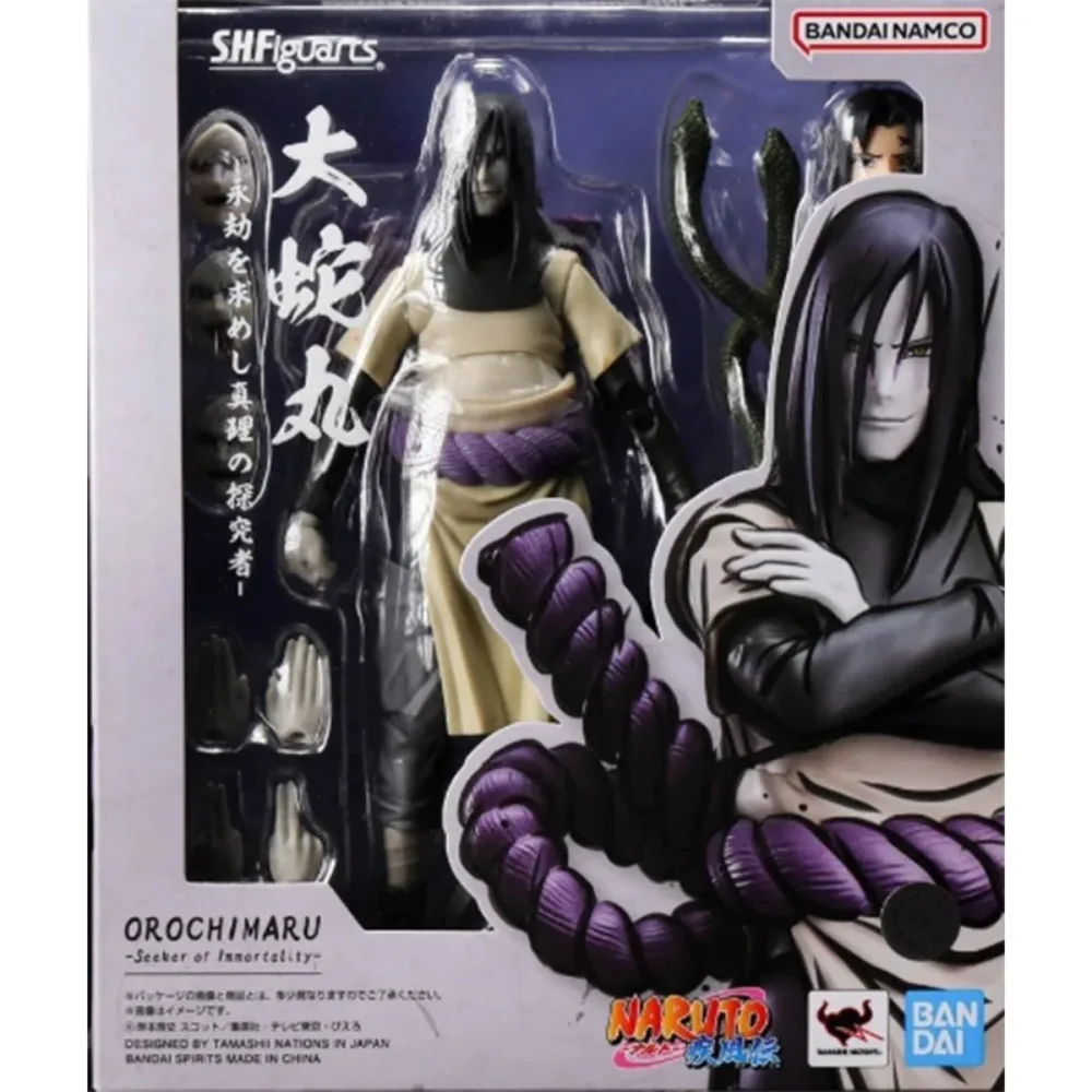 

Оригинальная коробка Bandai SHF Naruto OROCHIMARU, аниме-фигурка, набор моделей для сборки персонажей, подарочная коллекция, детские игрушки