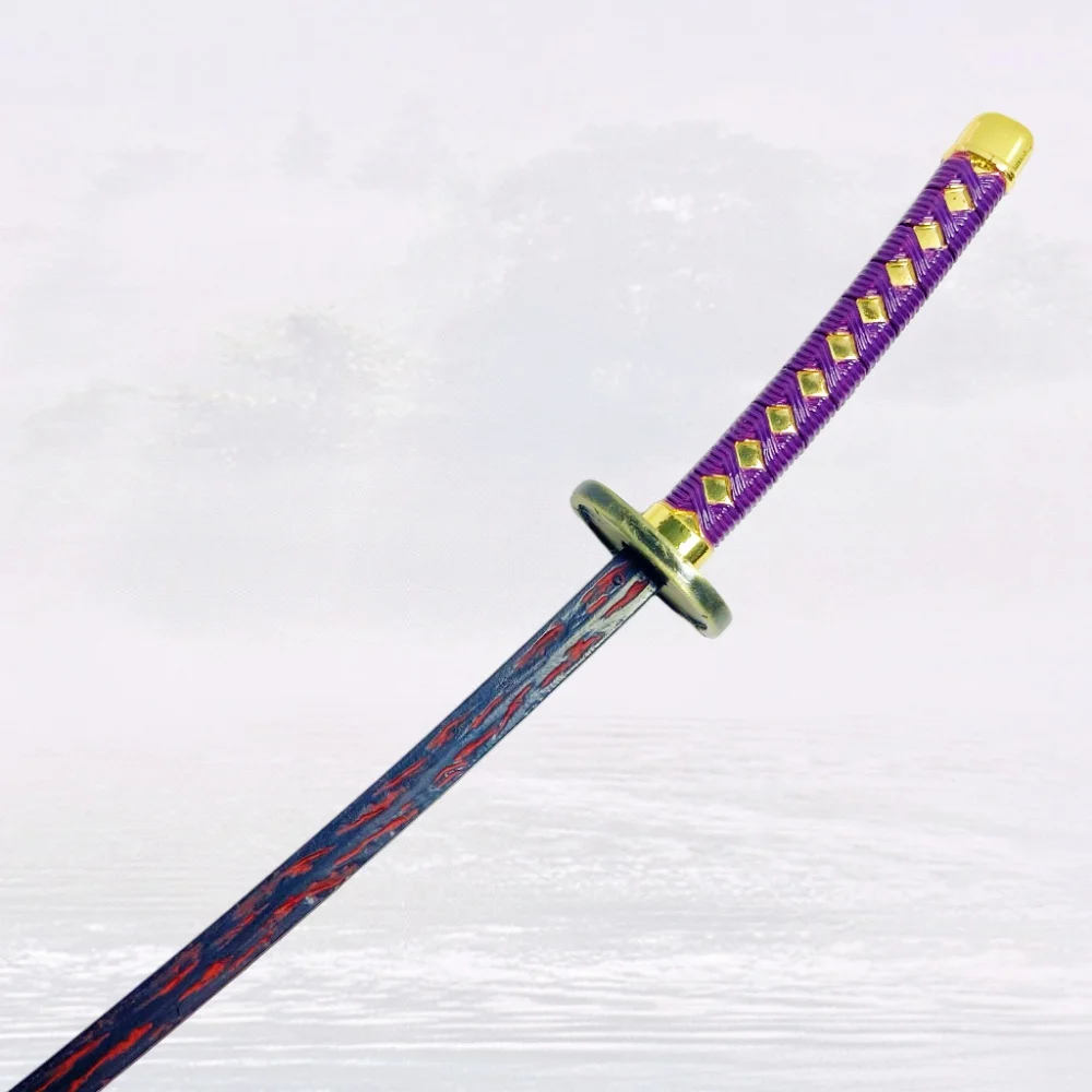 9.4인치 블리치 야마모토 겐류사이 메탈 카타나 검 닌자 나이프 오리지널 사무라이 카타나 세이버 코스프레 액세서리 소품 장난감