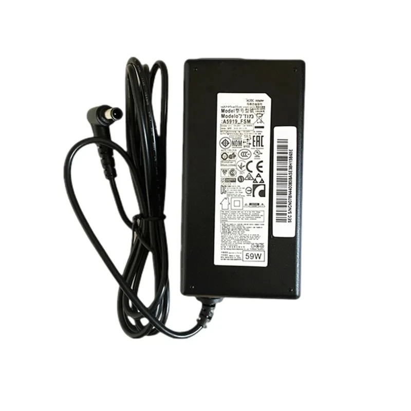 Imagem -02 - Carregador Original para Samsung tv Monitor Adaptador ac Fonte de Alimentação 19v 3.17a Bn4400838a A5919-fsm 32j5003 Un32j5003af Un32j5003