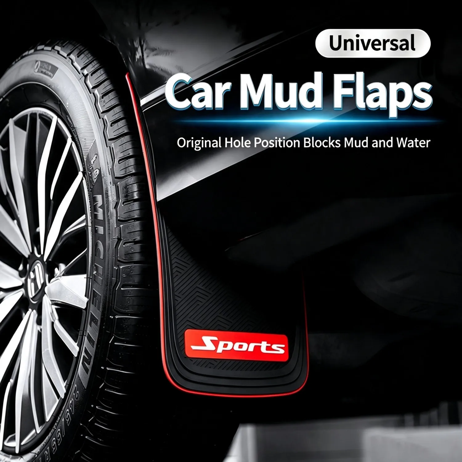 2/4pcs Universal Car Mudguard Front Rear Wheels Mud Flaps PVC Splash Fender Guards For Car SUV Off-road Truck Auto Accessories