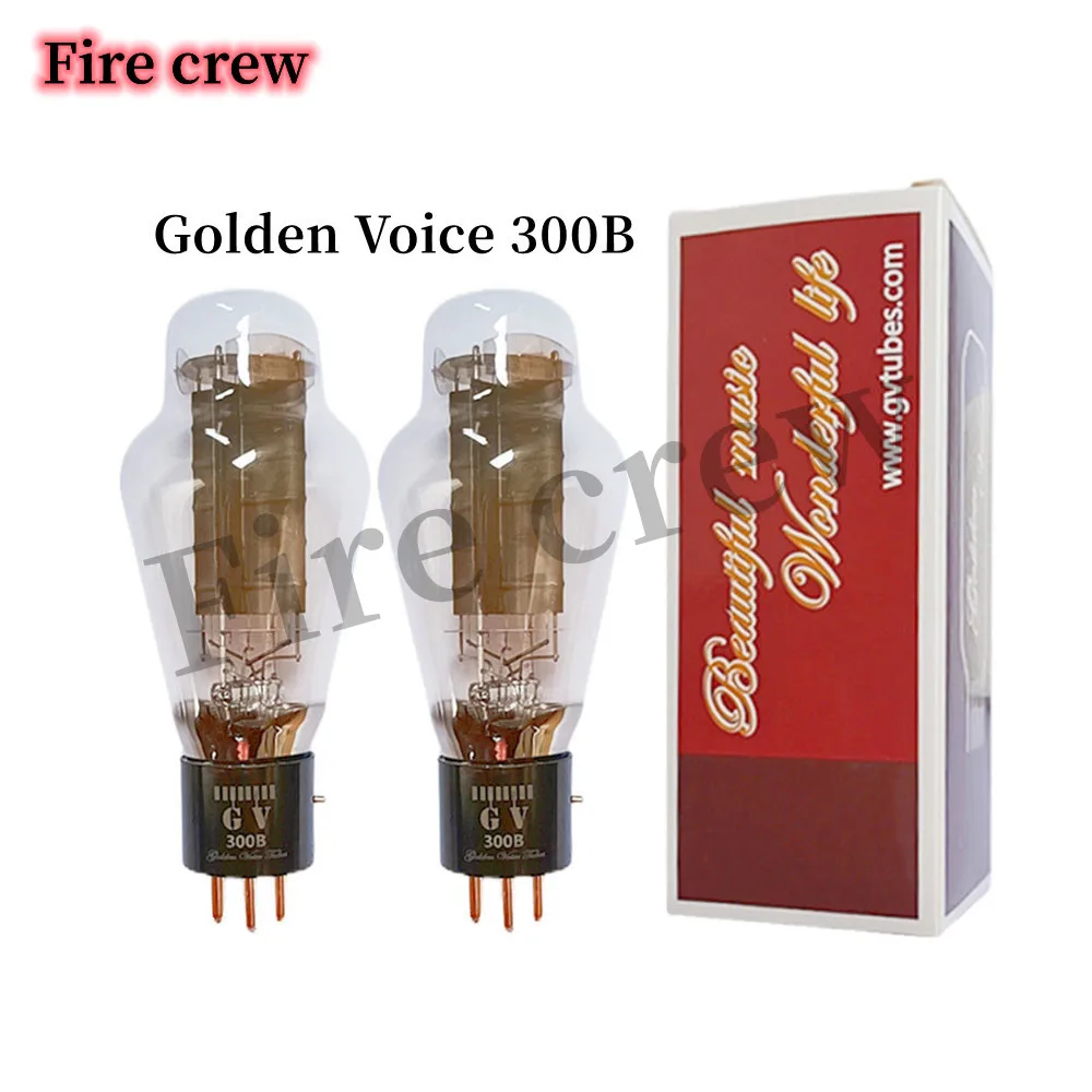 Fire Crew Golden Voice 300B Vacuum Tube Replaces 300BL 300B-T 300BS 300B-Z HIFI Audio Valve Tube Amplifier Kit DIY  Matched Quad