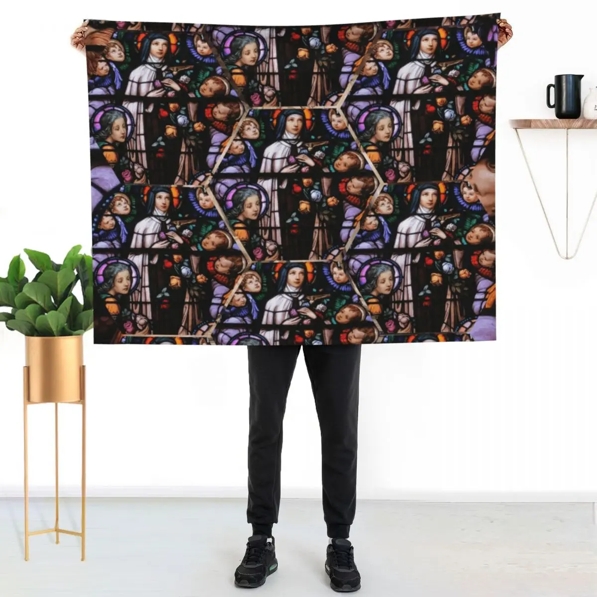 Saint Th??r?¨se of Lisieux Throw Blanket Cozy Light Blanket for Travel Camping Picnic