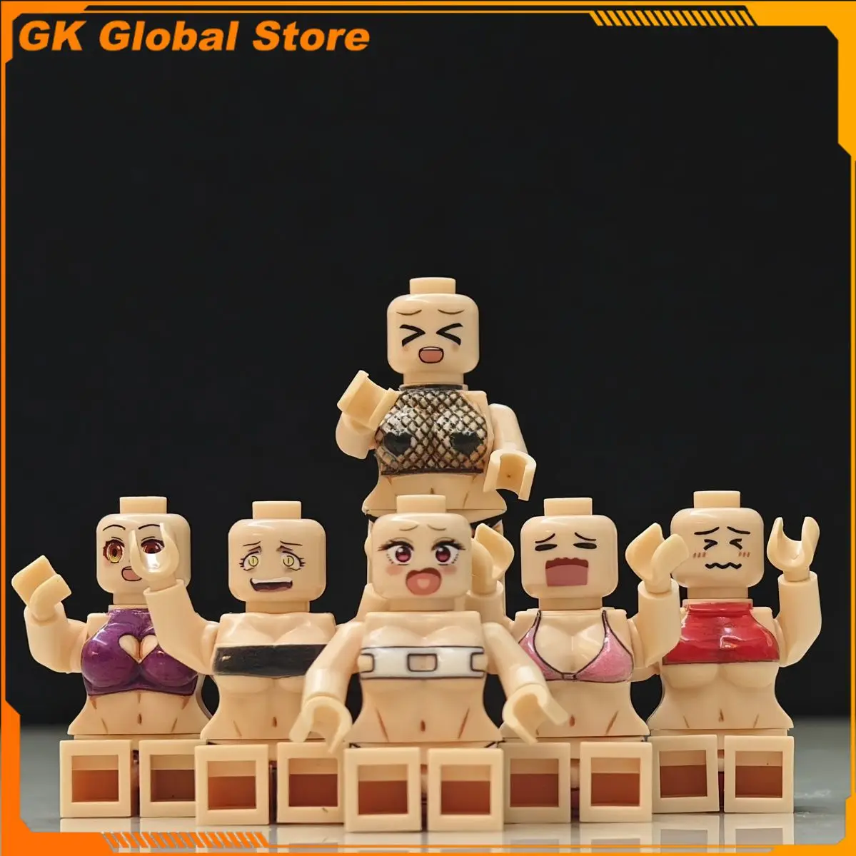 Anime Figure Sexy and Beautiful Girl Peripheral Model Assembling Building Blocks Desktop Decorative Ornaments Birthday Gift Toys