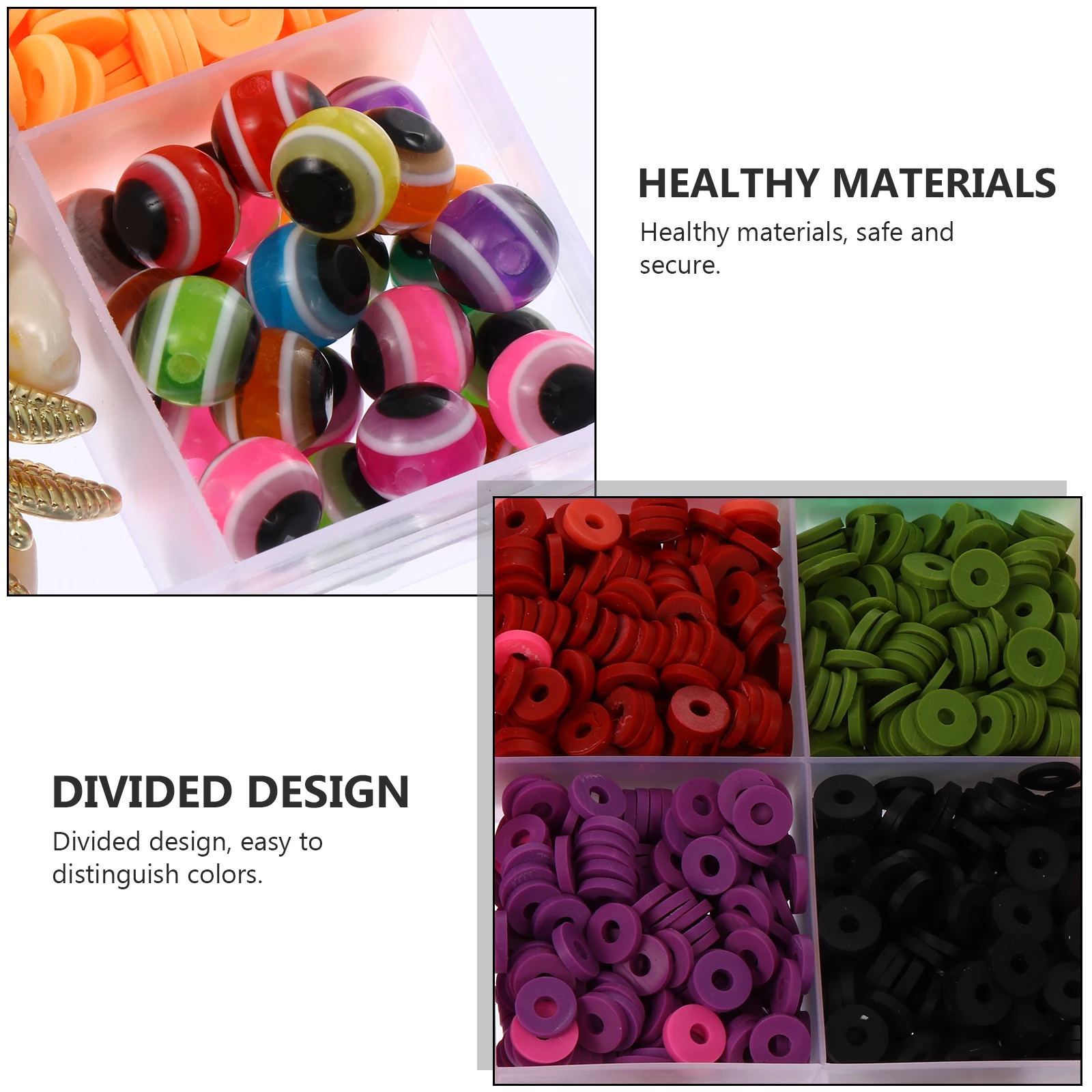 

Soft Ceramic Bead Case Creative Design Loose Jewelry Making Charms Beads Accessories Polymer Clay Alloy Decor