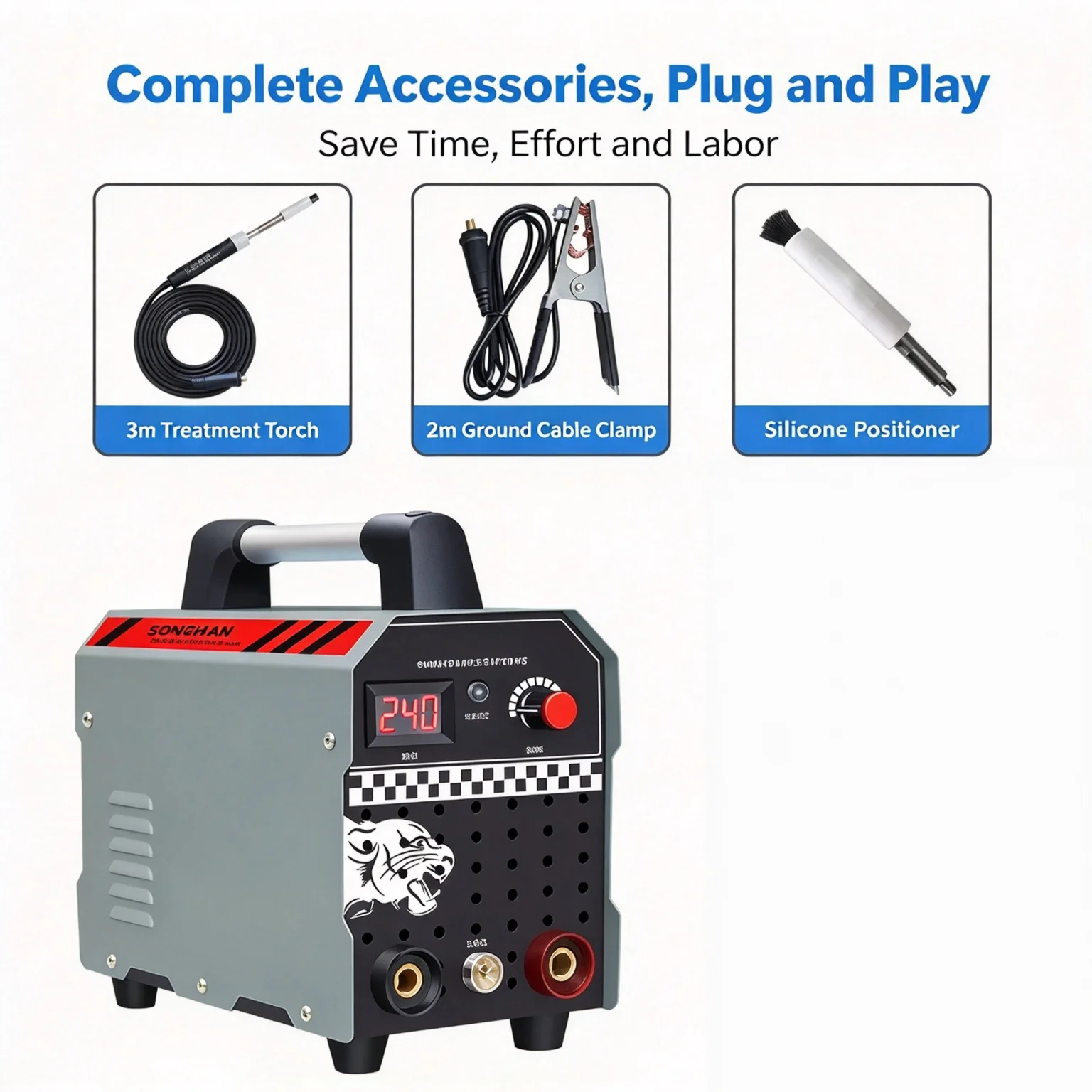 Stainless Steel Weld Seam Cleaning Machine Brush Type TIG Weld Mark Remover Rapid Electrolytic Polisher