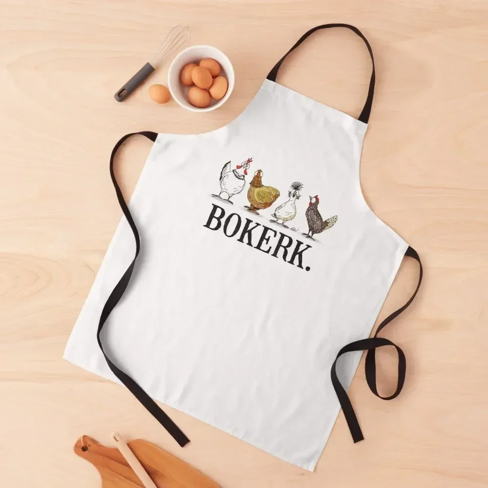 Bokerk chickens of the world Apron kitchen gadgets For Women Kitchen kindergarten teacher Sexy Apron