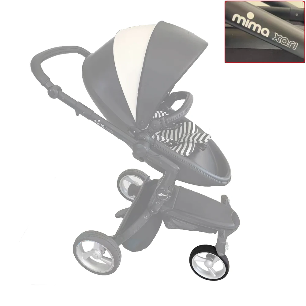 

Stroller Tire For Mima Xari Front Wheel All Terrain Tyre Cover PU Tubeless With Tread DIY Replacement Baby Buggy Accessories