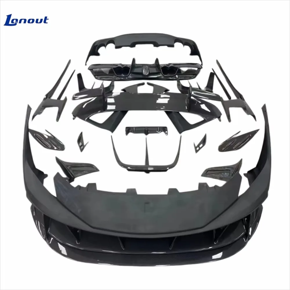 New Best-selling Lightweight air Turbulence Kit for for ferrari F8 Modified M-style Carbon Fiber Body Kit
