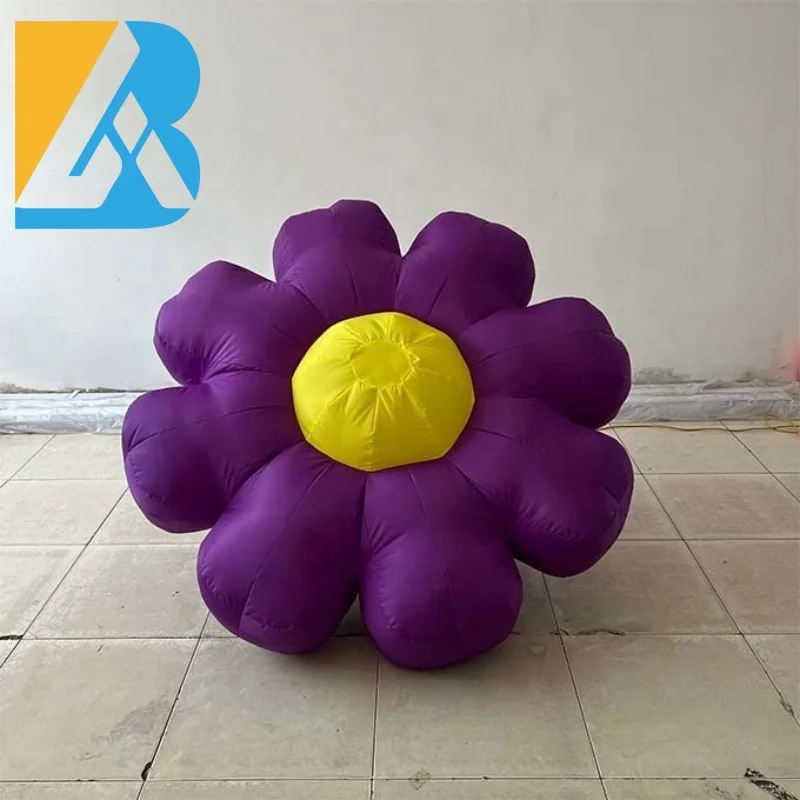 Bespoke Party Decorative Ground Type Giant Flower Inflatables for Concert Stage Toy