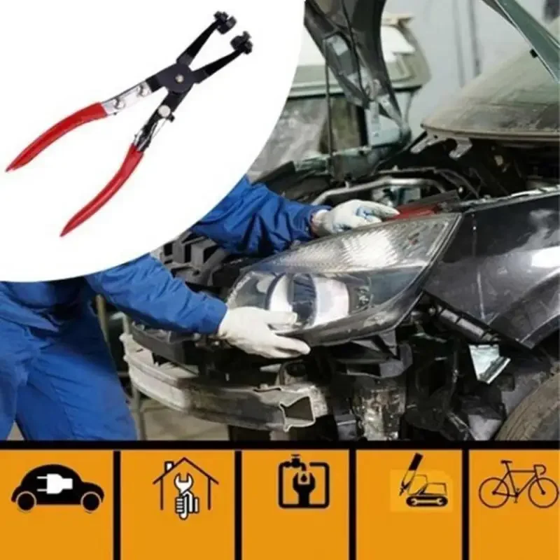 Flexible Wire Long Reach Hose Clamp Pliers Auto Tools Removal Hand Tools Alicate Cable Type for Car Repairs Hose Clamp