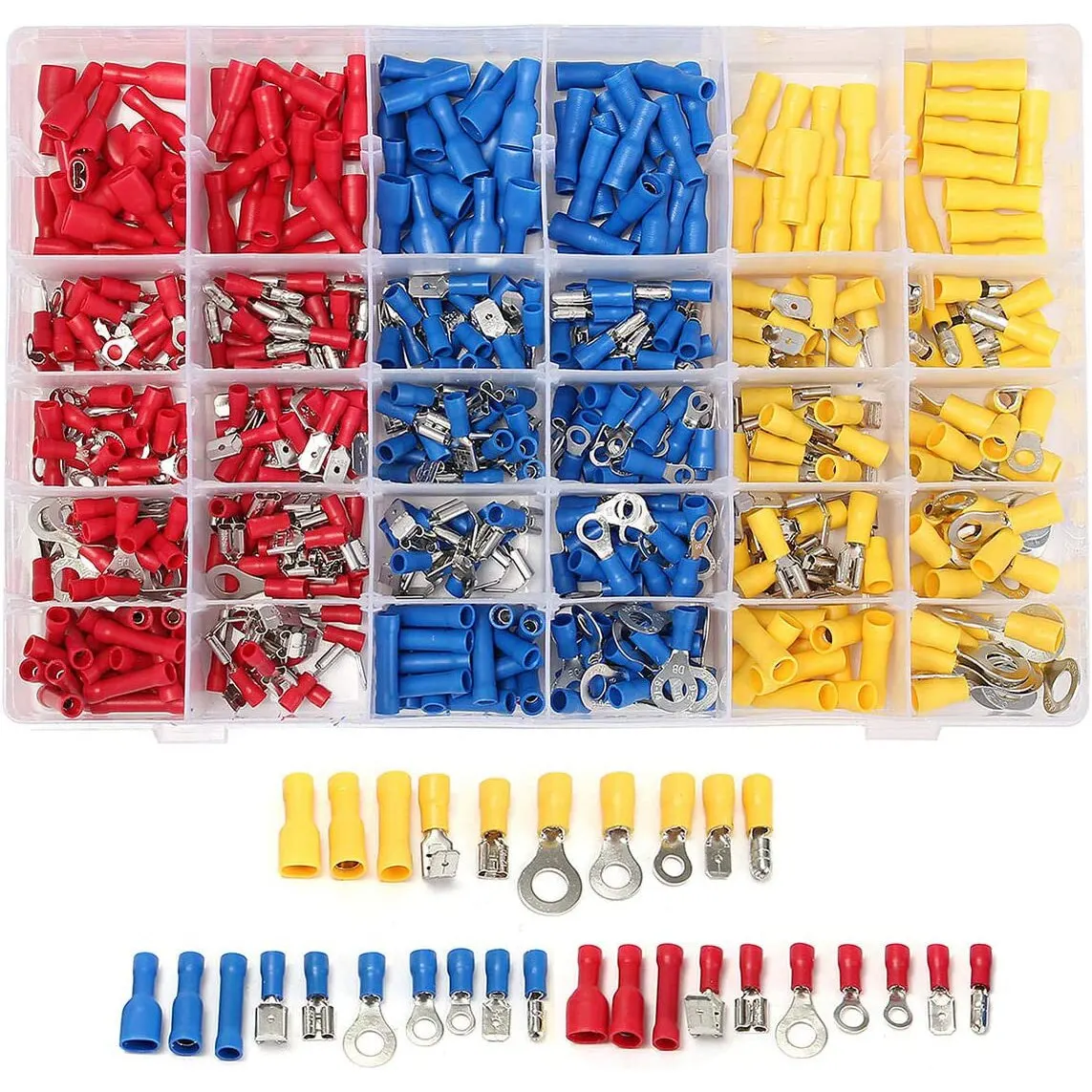 480Pcs מתקני חיבור כבלים מבודדים – המפתח לתקינות חשמל לפי צבעי כבל לפי סטנדרט קנדי