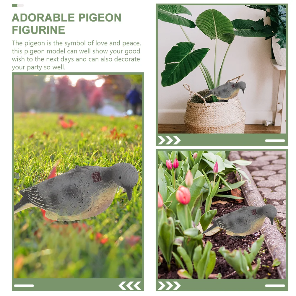 Simulation Animal Model Pigeon Modeling Statue Bird Decoration Landscape Decoys Micro Ornament Garden Miniature Birds