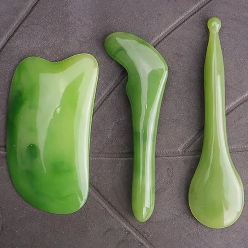

Natural Resin Guasha Board Gouache Scraper For Body Acupoint Press SPA Acupuncture Skin Facial Care Massage Anti Aging Tool