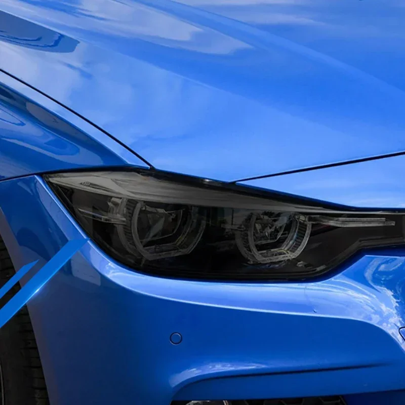 

Для BMW F10 G20 F34 G30 F07 X3 F25 G01 X5 F15 X6 F16 F20 F21 F22 G32 X1 F49 X4 F26 G02 дымчатая черная наклейка из ТПУ для автомобильных фар