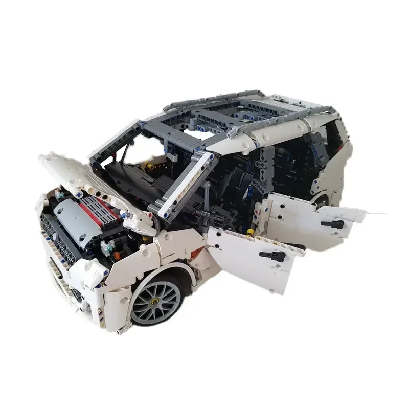 Строительный блок MOC-10890, семейный автомобиль, 7-местная сборная модель игрушки, 3661 шт., детали высокой сложности, подарок на день рождения для взрослых и детей