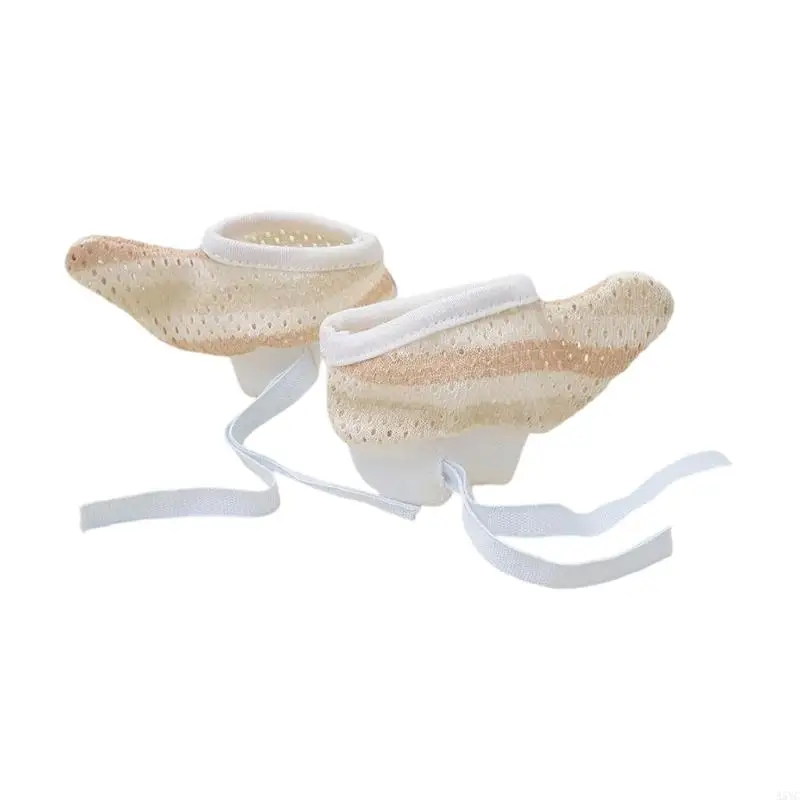 A5YC Soft Cotton Finger Protectors For Baby Prevent Nails Biting Adjustable Secure Fit