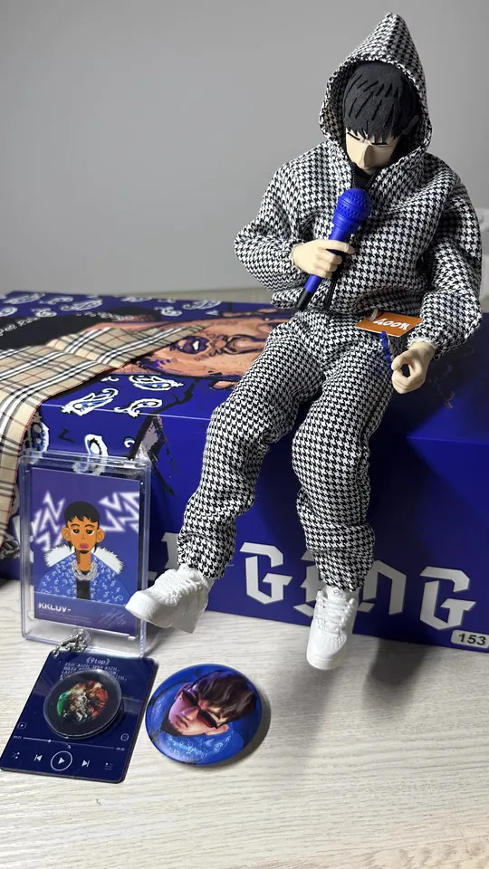 GOON x Wolfgang Original 1/6 Trendy Doll Kkluv Narchy Hipop Rapper Singer 12'' Action Figure Model Toy Collection