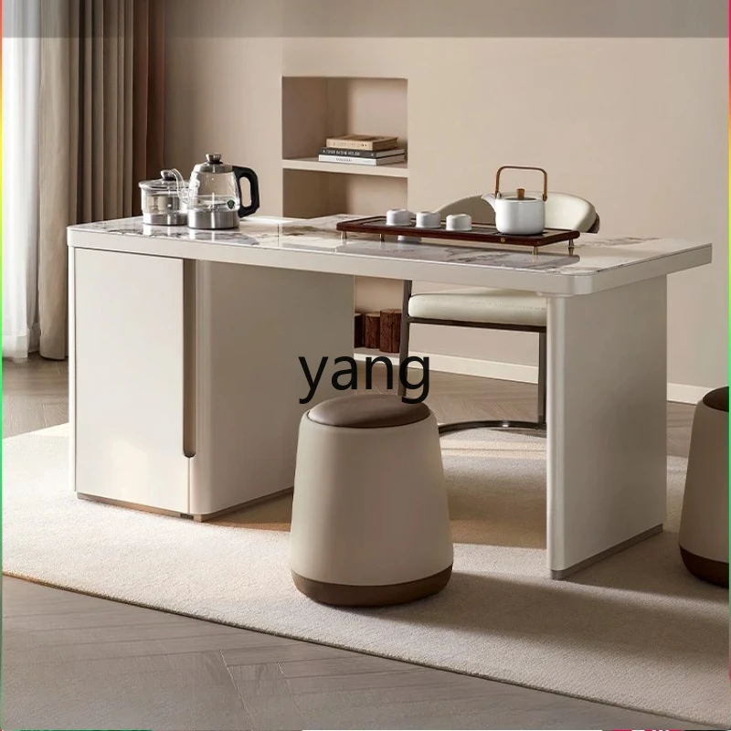 

LH living room rectangular glass storage tea table modern simple integrated tea table