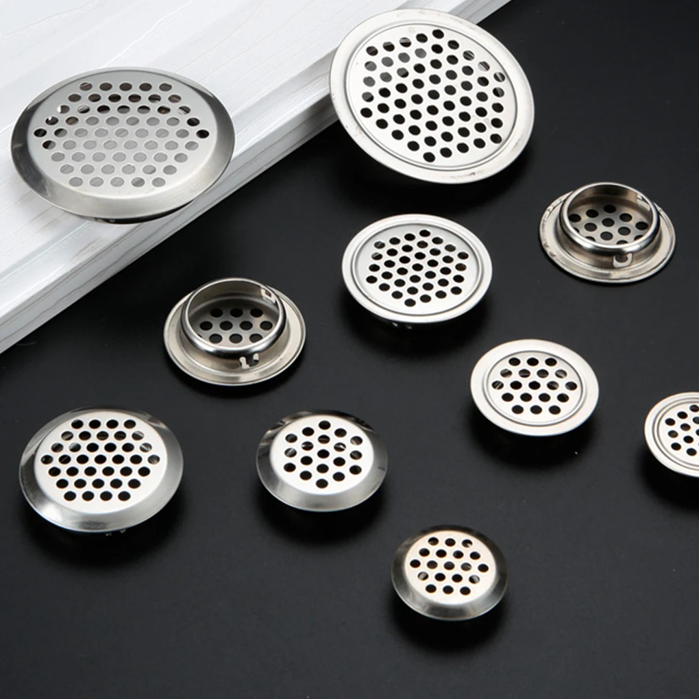 20pcs Easy-to-Install Stainless Steel Ventilation Grilles Vent Mesh Made With Stainless silvery 35mm beveled