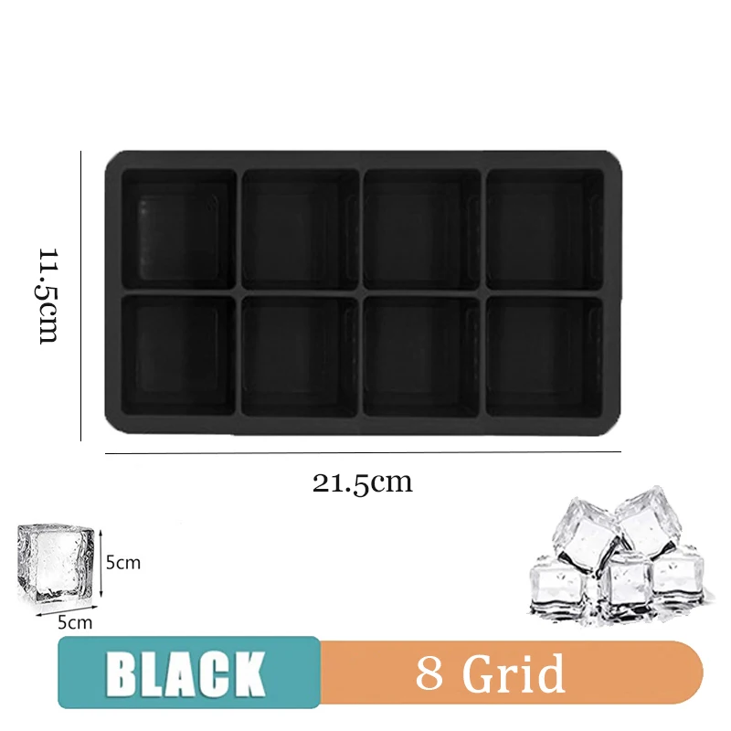 Siliconen ijsblokjesbakje 4/6/15 vierkante ijsblokjesvormen 3x3 cm herbruikbare ijsblokjesvorm voor whisky cocktail sap drinken