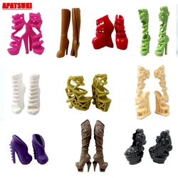 1pair Doll Shoes for Monster High Doll High Heel Shoes Dolls Accessories Booties For 1/6 Demon Monster Dolls Girls Play DIY Toys