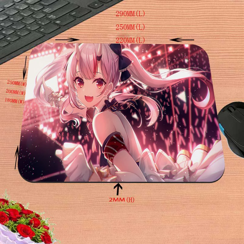 Mairuige Carpet Mouse Pad Nakiri Ayame Desk Pad Hololive Laptop Pad Desktop Computer Office Tables Pc Gamer Complete Keyboard