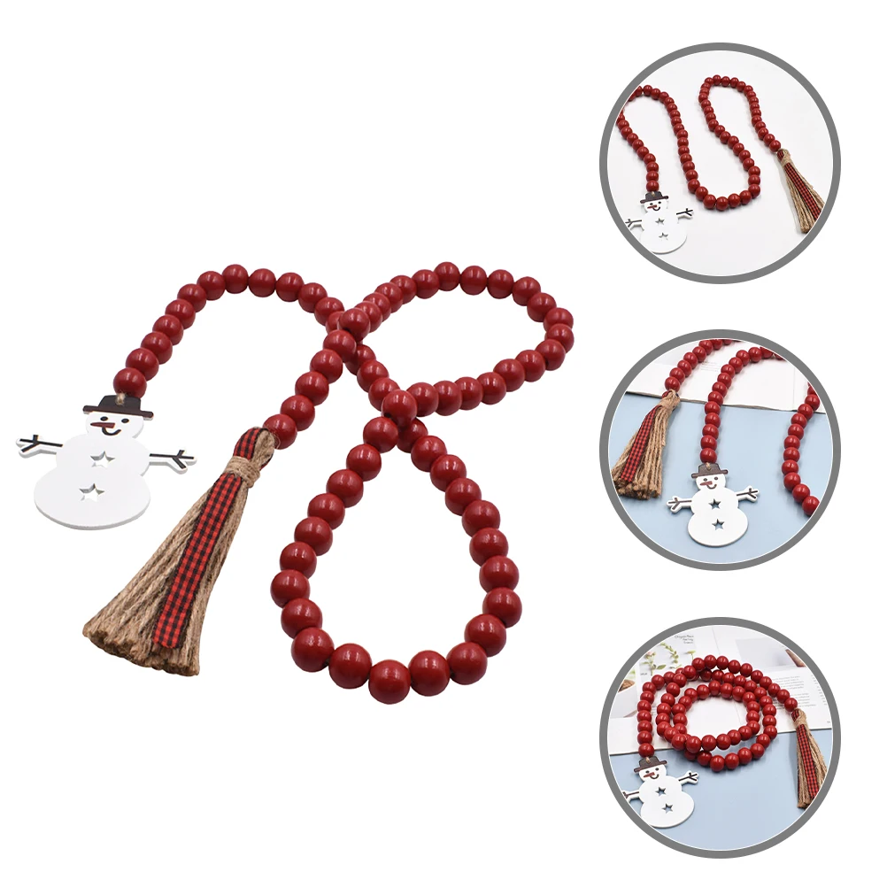 

Christmas Decorative Garland Snowman Tag Tassel Wall Hanging Ornaments Decorations