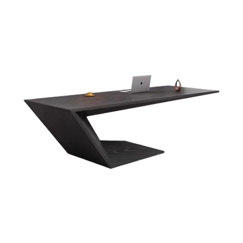 Desk Chair Designer Asthetic Conference Office Table Study Writing Black Mesa Para Computador Home Office