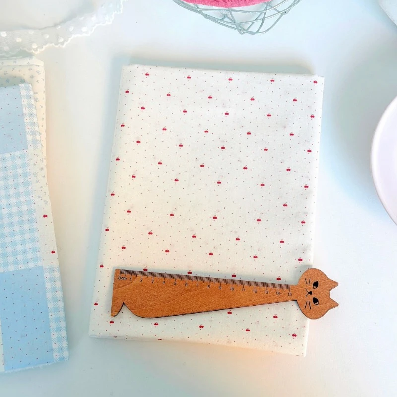 Korean Style Plain Pure Cotton Printed Fabric for Sewing