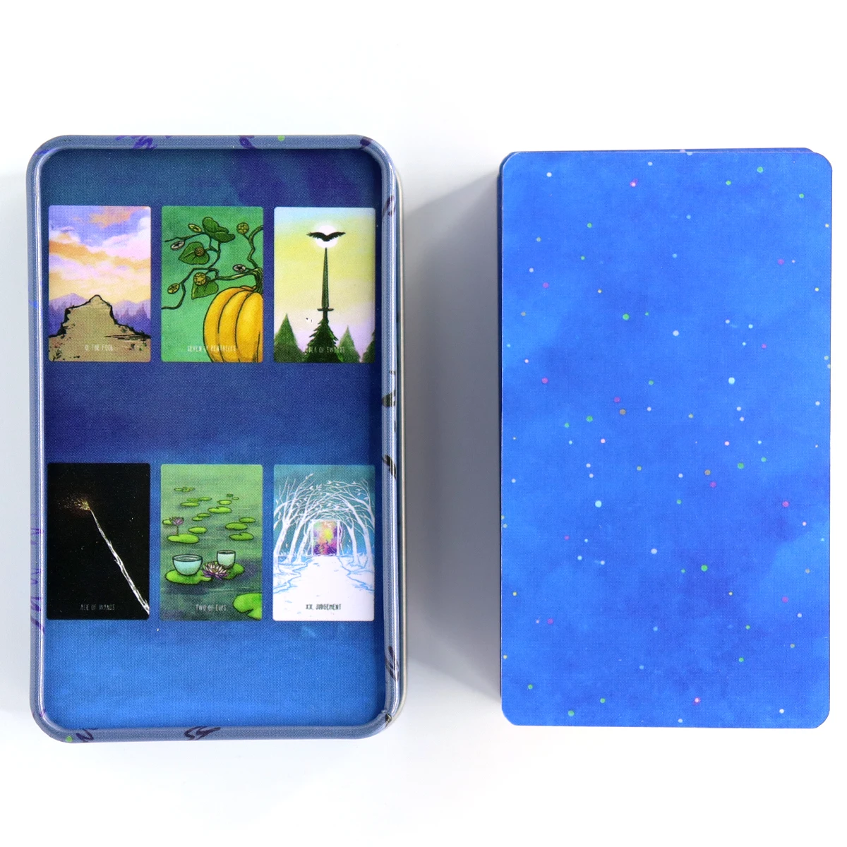 Iron Box The Spacious Tarot Deck in a Tin Box Tarot with Guidebook Tarot Gilded Edge For Beginners Fortune Light Seers Tarot