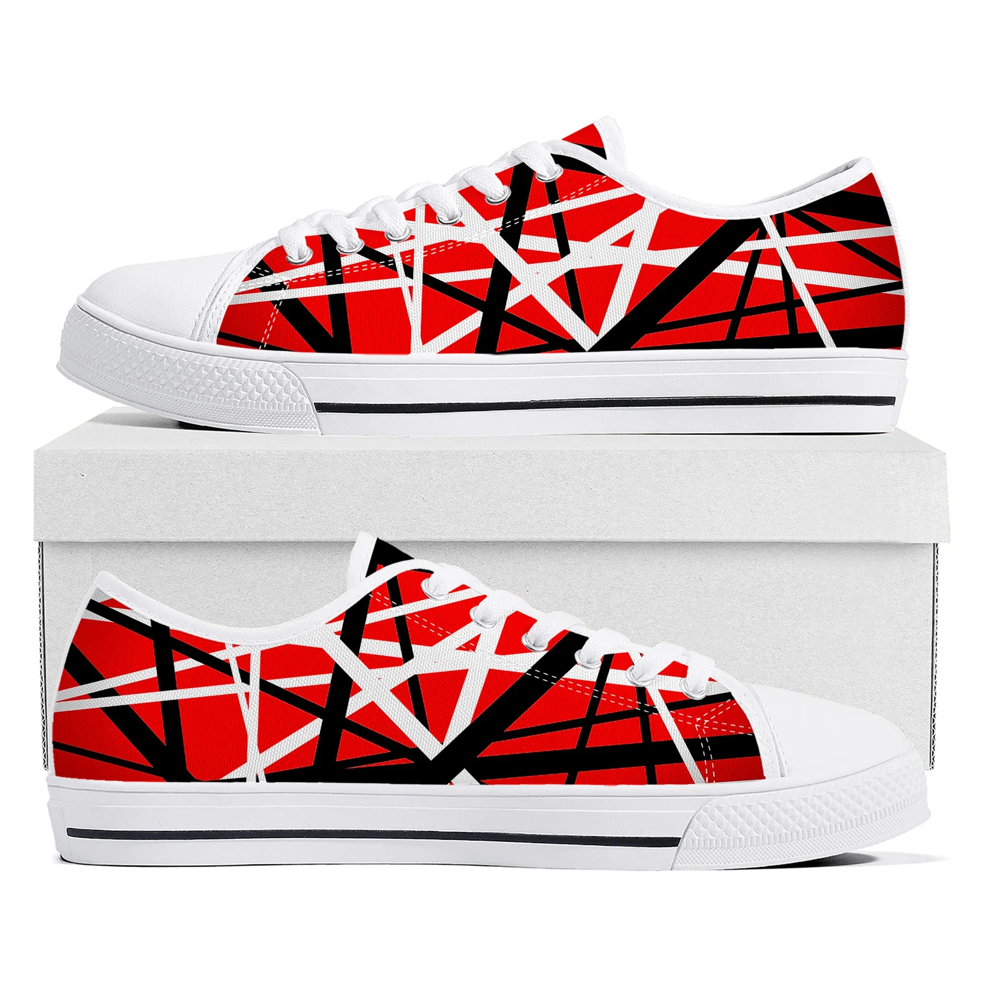 

Van Evh 5150 Stripes Halen Low Top High Quality Sneakers Mens Women Teenager Canvas Sneaker 1984 Casual Couple Shoes Custom Shoe