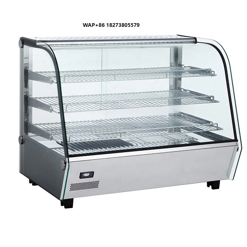 Restaurant Kitchen Equipment Table Top Sliding Doors Hot Display Warmer Cake Bread Showcase
