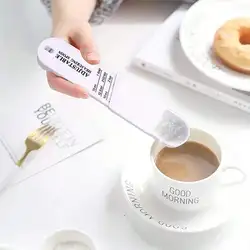 1PC Adjustable PP measuring spoon with graduated coffee and powdered sugar seasoning measuring spoon Kitchen baking accessories