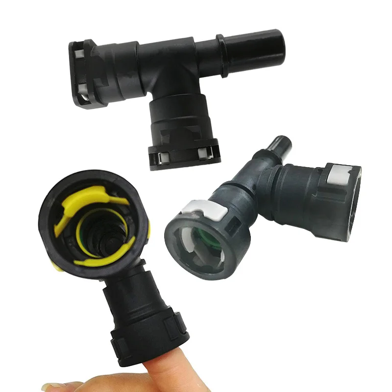 11.8 15.82mm fuel line quick connector Tee connector black color plastic auto fittings for car for German car 1 pc a lot