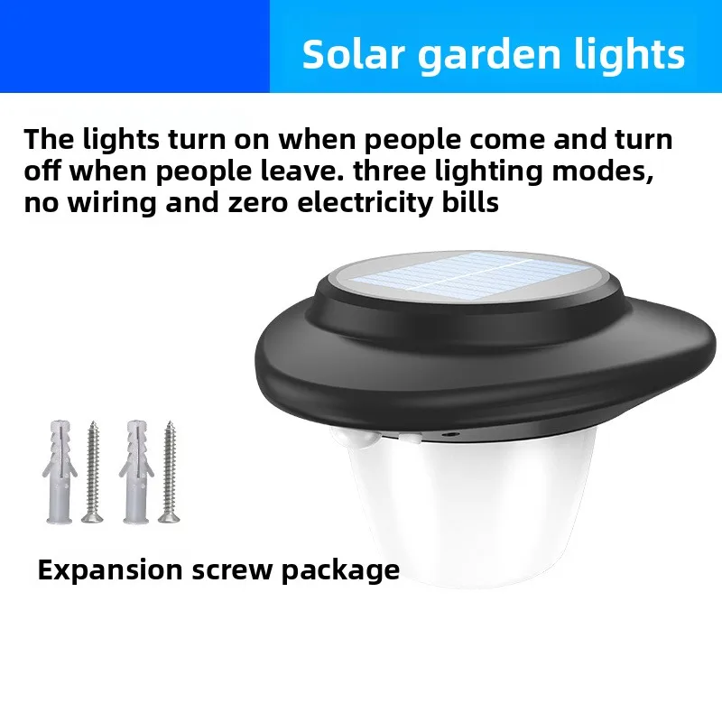 ไฟพลังงานแสงอาทิตย์สำหรับสวนกลางแจ้งและลานบ้าน, ไฟถนนเซ็นเซอร์ตรวจจับความเคลื่อนไหว, ไฟติดผนังกันน้ำ, ไฟฟ้ากลางแจ้ง