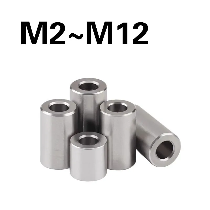 M2 M3 M4 M5 M6 M7 M8 M12 Stainless Steel Bushing Washer Round Hollow Unthreaded Standoff Spacer Gasket Sleeve Shaft Sleeve