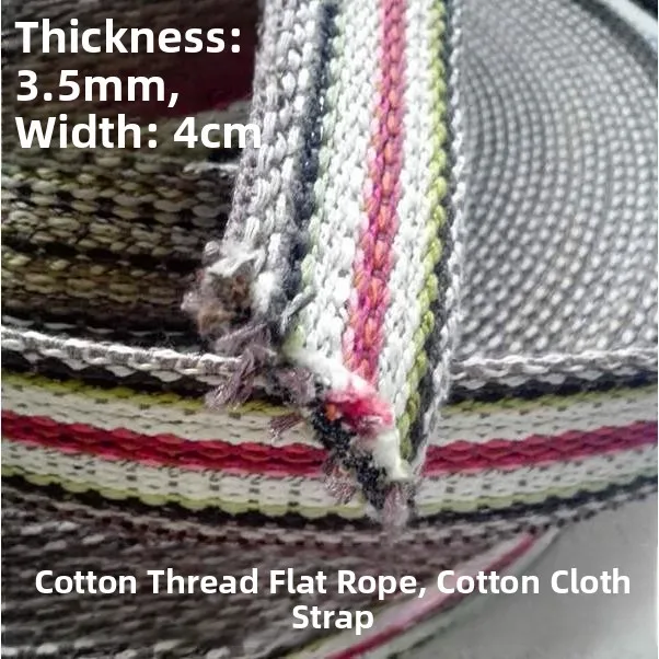 thickened-cotton-thread-rope-canvas-backpack-strap-woven-rope-slingshot-flat-rope-matza-rope-home-fabric-sewing-diy-material