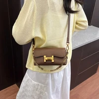 Versatile underarm small square bag, retro women's bag, new high-end texture chain crossbody bag