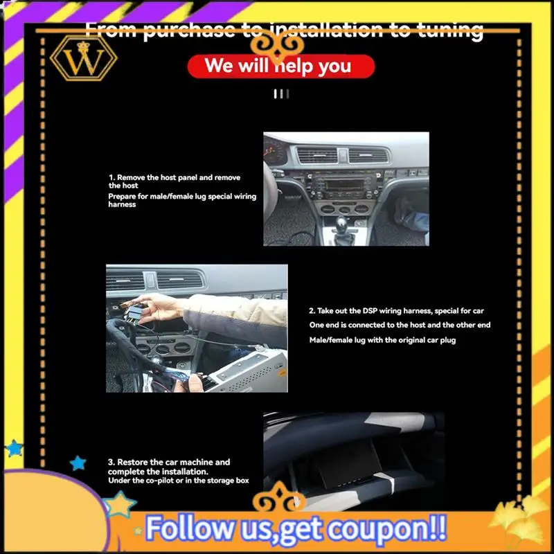 Prosesor Audio Dsp EQ Band 31 Terbaru 4-Input 6-Output Amplifier DSP Mobil 6 Saluran Amp Modifikasi Audio Mobil Kelas AB