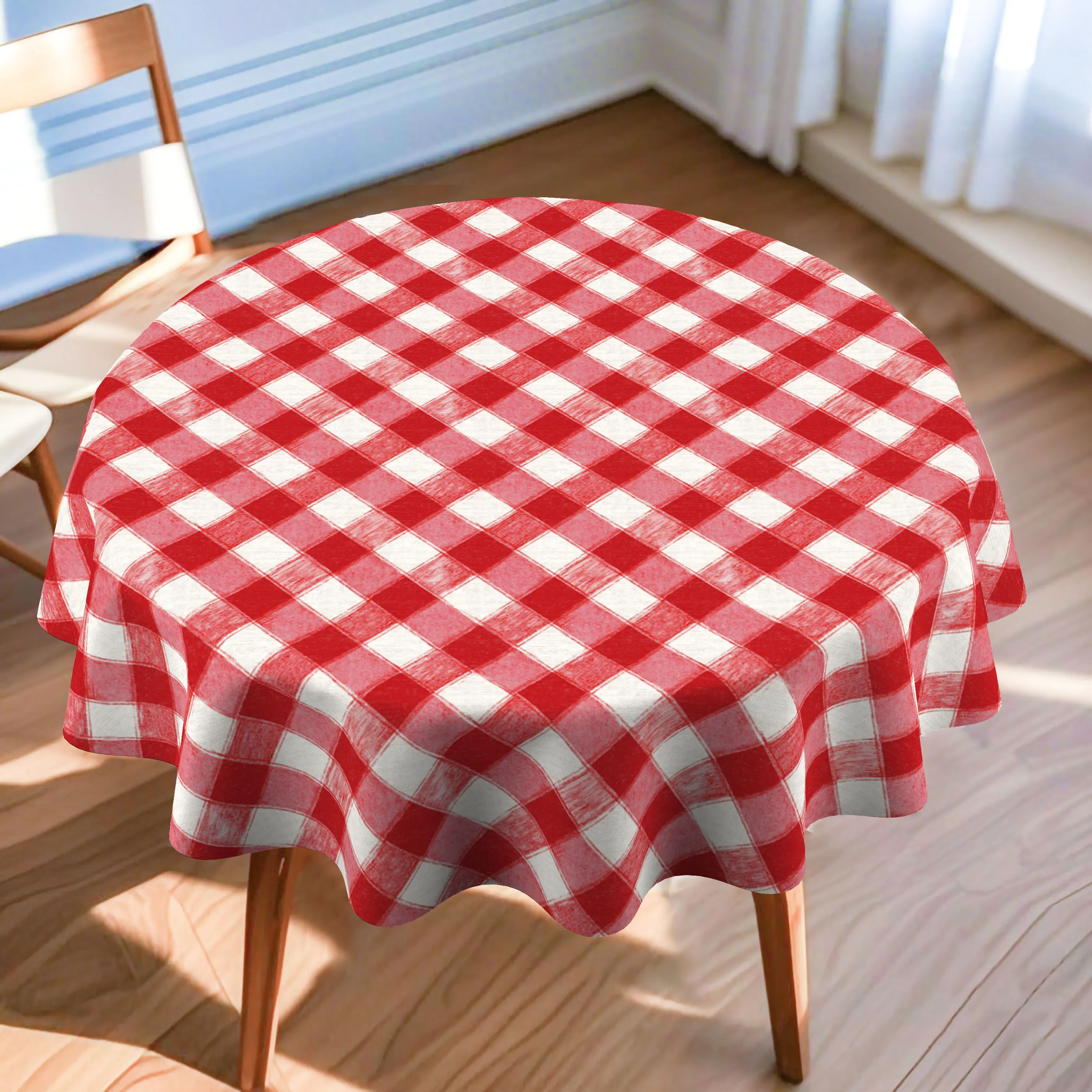 2D flat printing 1 piece 59X59 inches / 150X150 centimeters Circular tableclothzyc