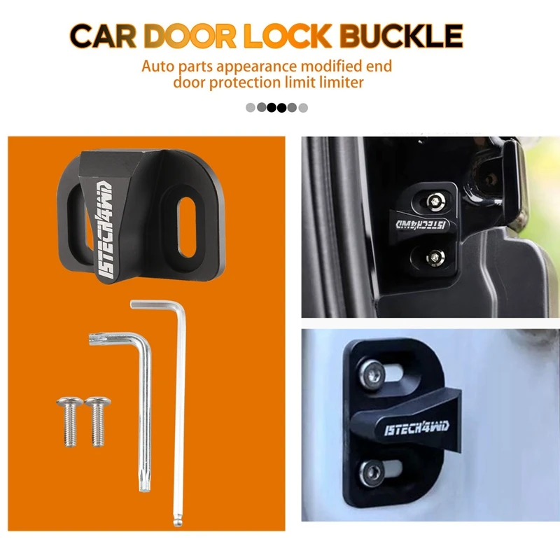 Car Modification Tailgate Protection Limiting Stopper Solve Abnormal Noise Door Lock Buckle For Toyota Prado RAV4 03-21