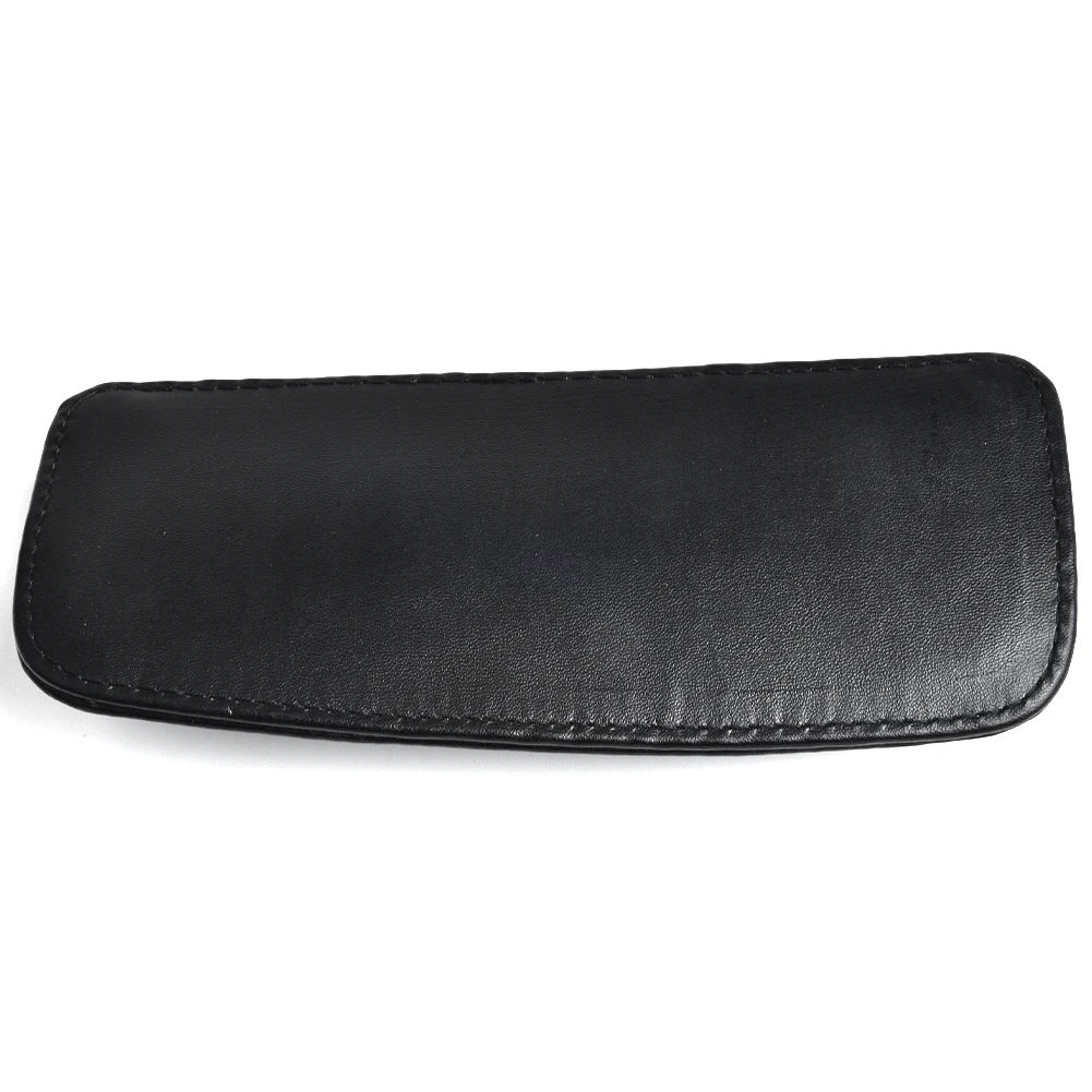 Vehicle Mats Leather Leg Cushion Knee Pad Pillow Thigh Support Seat Door Armrest 180mm X 80mmx28mm PU Leather Sponge Black Paste