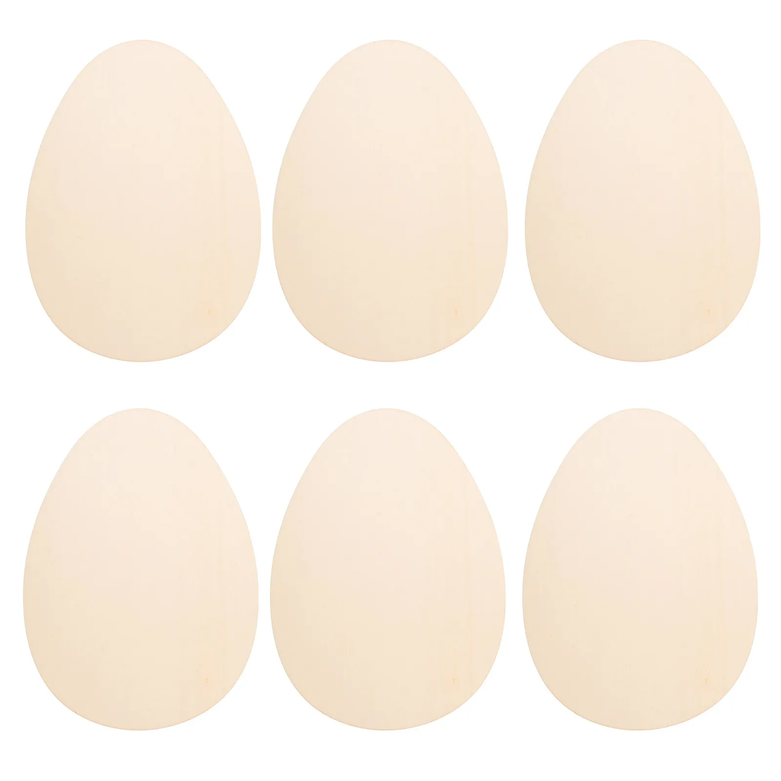 

Набор из 6 деревянных заготовок для пасхальных яиц, неокрашенные натуральные деревянные срезы, для поделок своими руками, творческие товары для детей, деревянные яичные заготовки