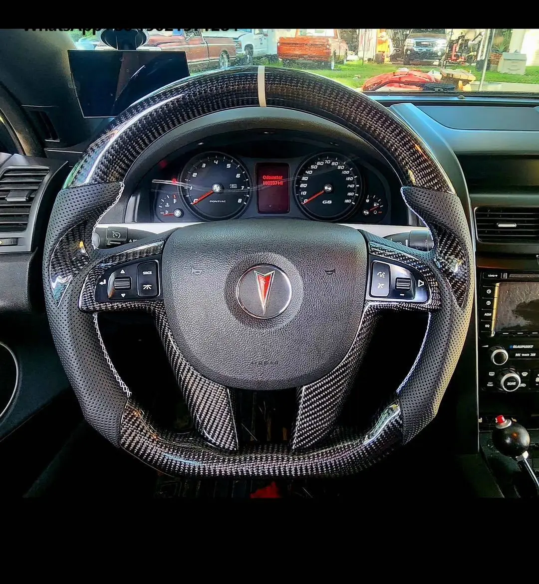 

COMMODORE HSV E123/Pontiac G8 2008-2009/Carbon Fiber Steering Wheel for Holden Commodore Sport Checked Steering Wheel