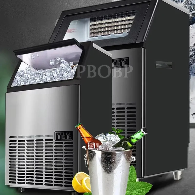 PBOBP Countertop Portable Ice Maker Machine Ice Cube Ready In 6-8Min 15KG Daily Capacity Fully Automatic Ice Maker Household