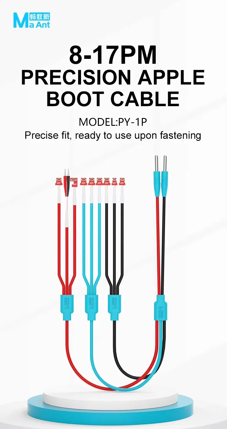 MaAnt PY-1 PRO Boot Power Cable For iPhone 8 X 11 12 13mini 14 15 16 17 Pro Max 3A FPC DC Power Supply Test Cable Repair Tools
