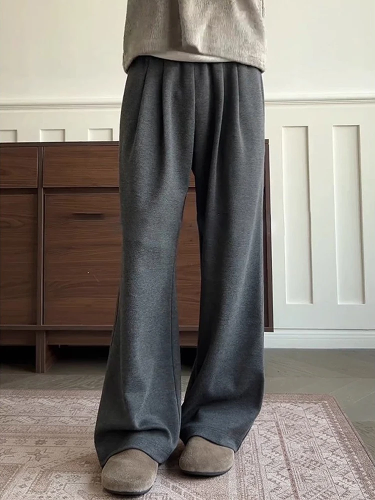 

Мужские осенне-зимние спортивные брюки Cleanfit из флиса с начесом, в американском ретро-стиле, свободного кроя, с эффектом драпировки