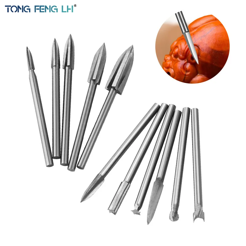 

Electric Wood Carving And Root Carving Set with Three Blades Miniature Walnut Polishing And Grinding Woodworking Engraving Tools