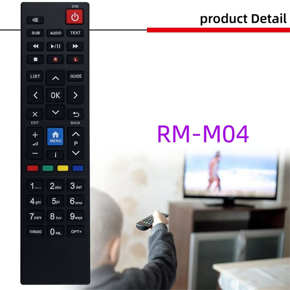 RM-105U de repuesto para mando a distancia, HDR1800T, RM-M04, para HUMAX Nano, Eco TV Box