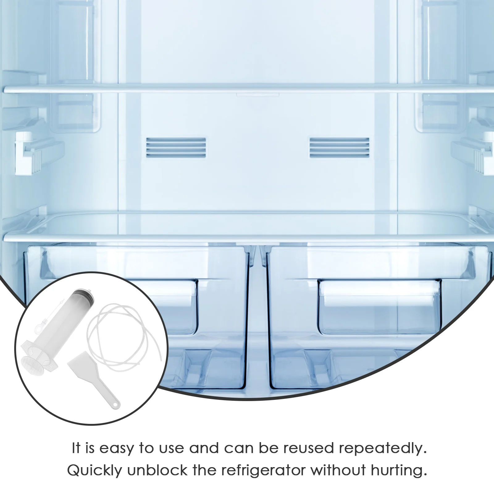 

5pcs Refrigerator Clogged Water Line Cleaning Kit Remover Tool Drain Unclogging Fridge Unclogger Drains Opener Dredge Kitchen H